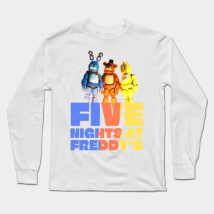 five nights at freddy's movie 2023 Josh Hutcherson graphic design Long Sleeve T-Shirt